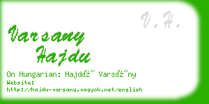 varsany hajdu business card